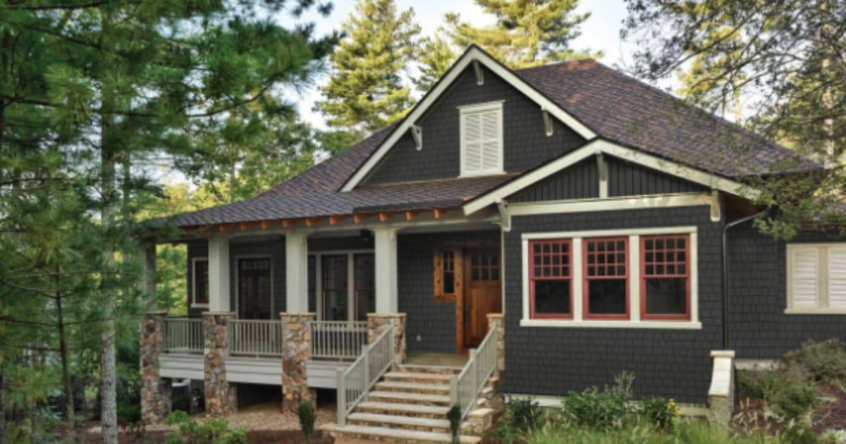 30 Stylish Dark Grey House with Cedar Accents Ideas